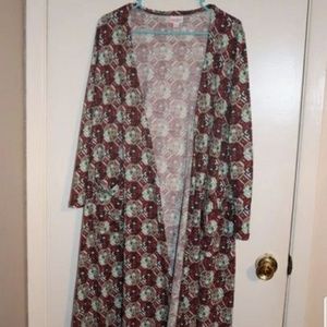 LulaRoe Sarah Duster Cardigan, Size Medium